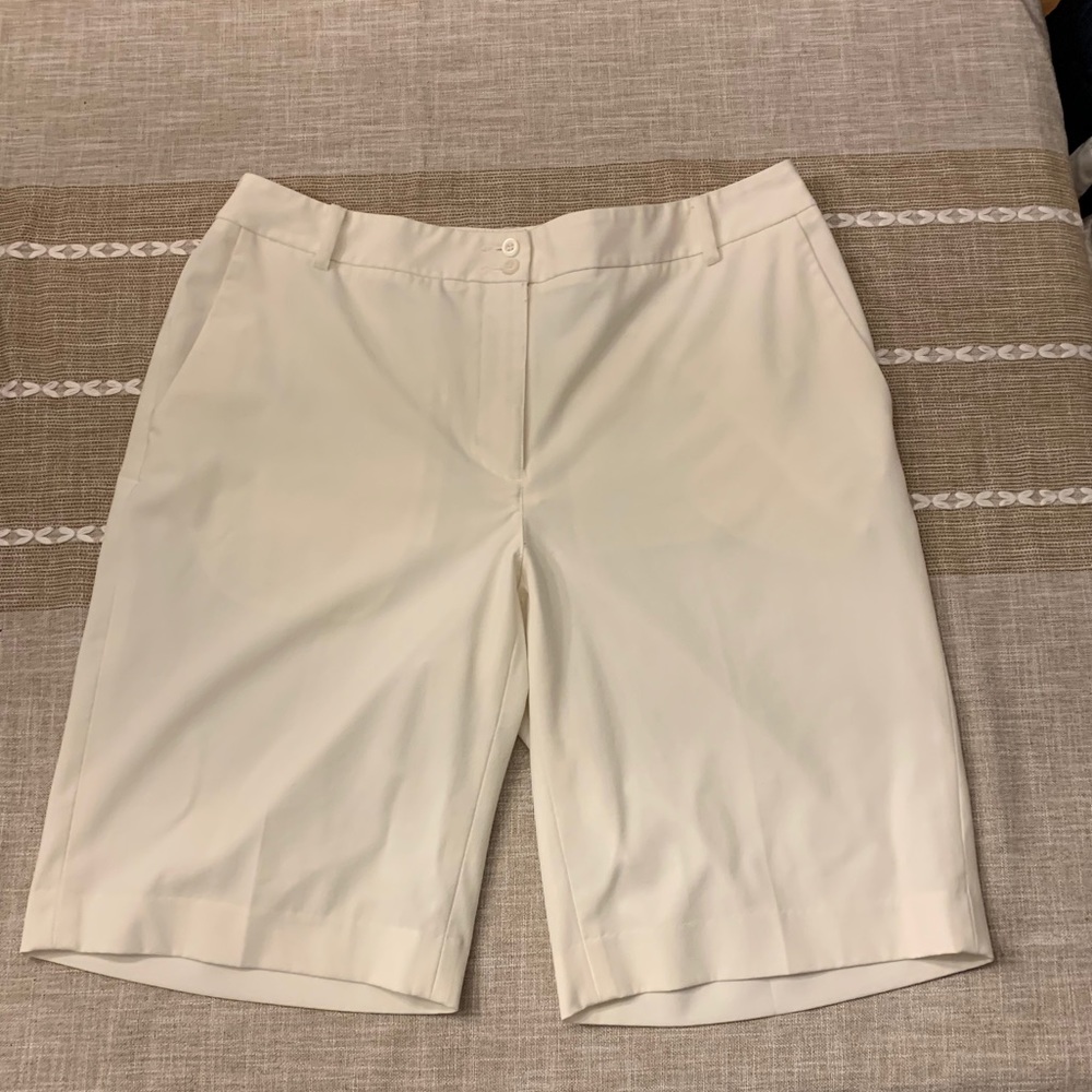 White Dress/Golf Shorts